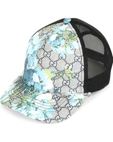 gucci cap blaue blumen|gucci herren caps.